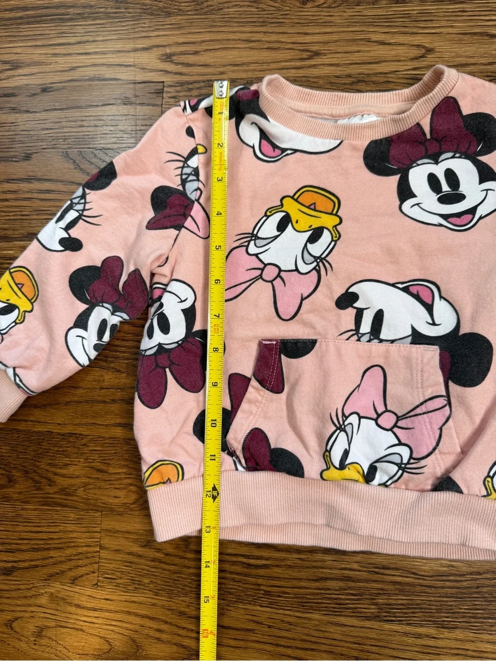 Disney Mickey & Friends Girls Pink Minnie & Daisy Print Jogger Sweatsuit Set 3T